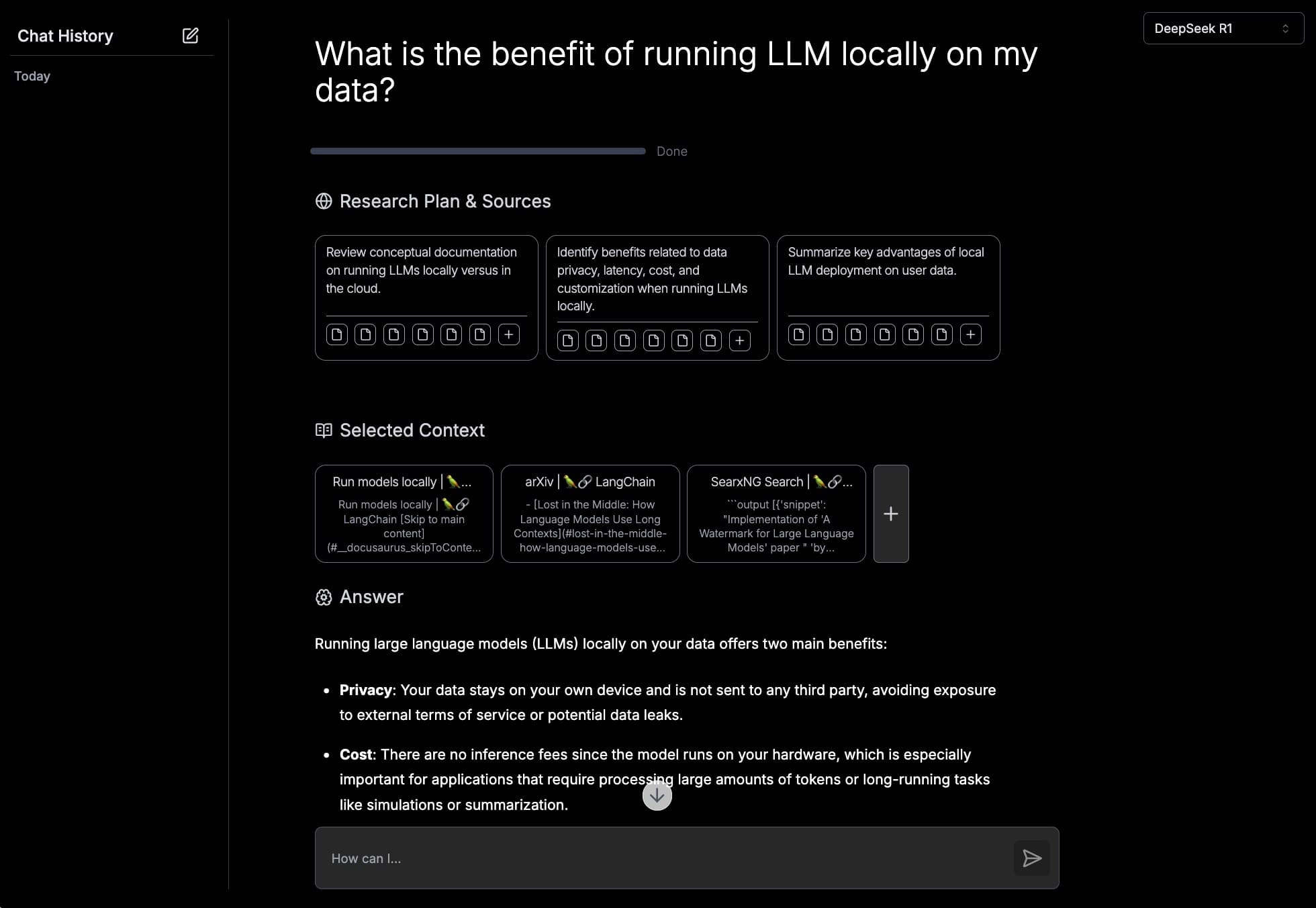 PhotonChat interface
